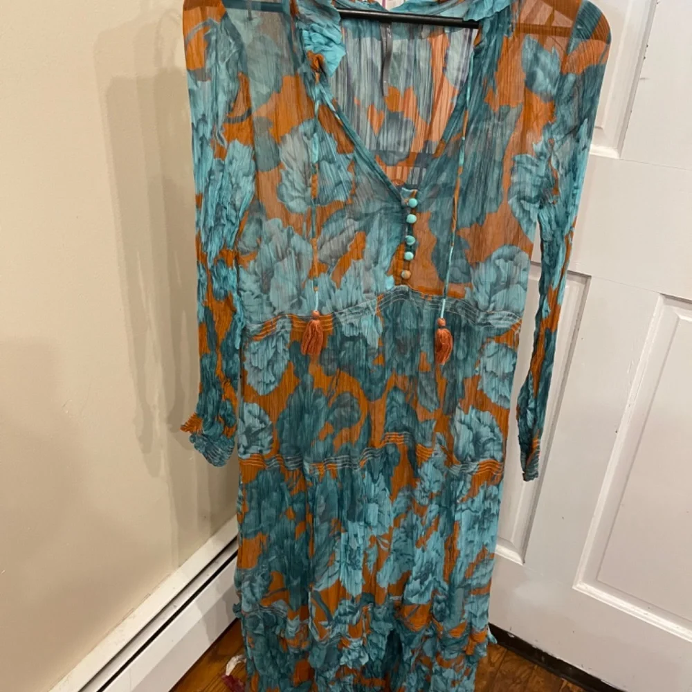 Anthropologie X Marais Chiffon Floral Maxi Dress Multicolor Size S No Slip - Picture 6 of 6